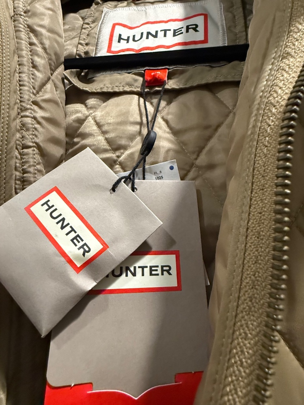 New w tags! Hunter Alison Water Resistant Insulated Long Quilted Coat. Size S. - Picture 7 of 11